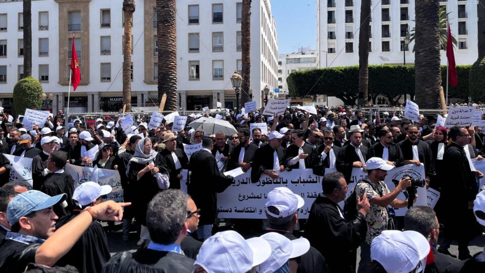 جمعية هيئات المحامين 19 جمعية هيئات المحامين تصعد احتجاجها وتعلن خطوات نضالية جديدة