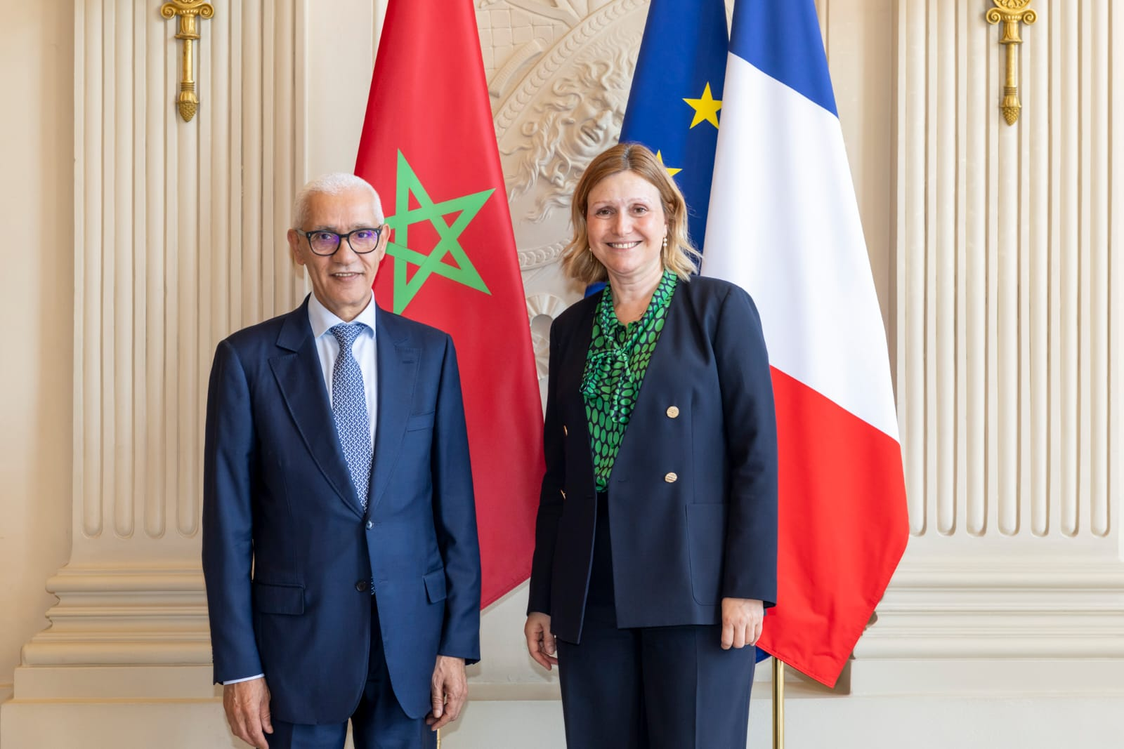 الطالبي يجري مباحثات في باريس مع نظيرته الفرنسية