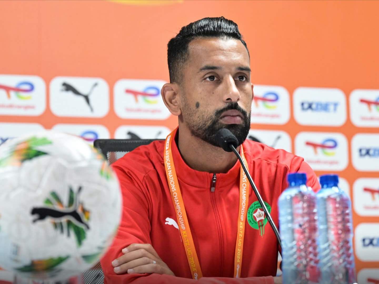 حريمات: نحترم أنغولا لكن هدفنا هو الفوز ورفع راية المغرب حريمات: نحترم أنغولا لكن هدفنا هو الفوز ورفع راية المغرب