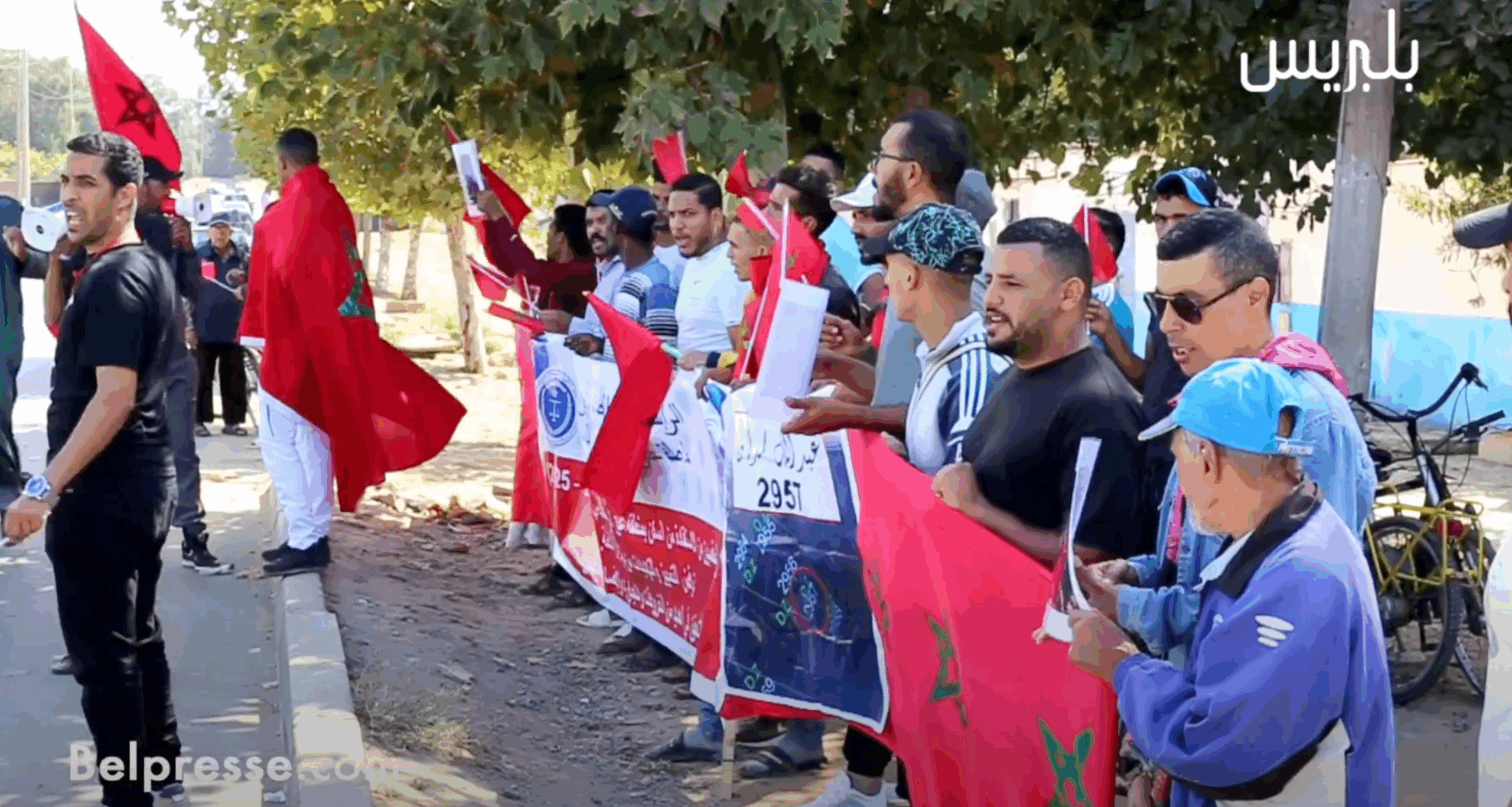 احتجاج ساكنة عين السبع المخاليف