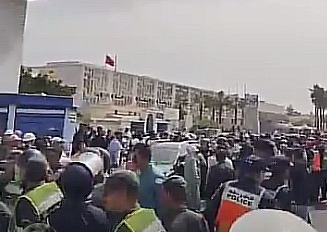 اعتقالات في صفوف محتجين أمام مستشفى الصويرة