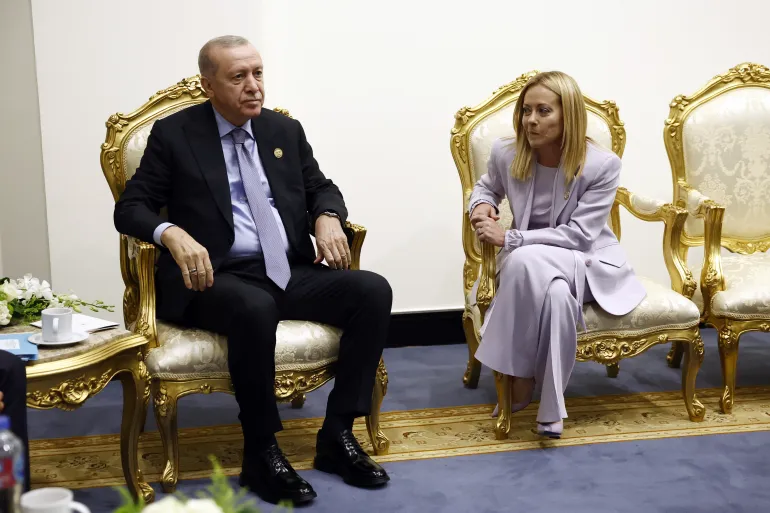 فيديو لأردوغان وميلوني يشعل مواقع التواصل