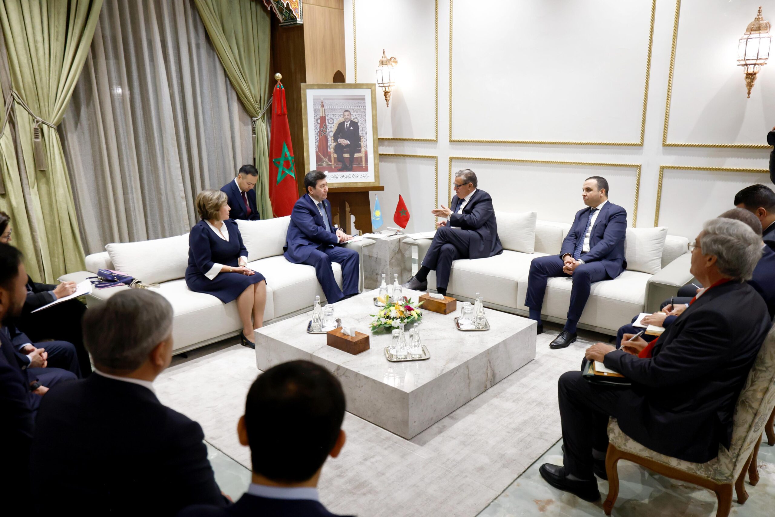 كازاخستان 23 أخنوش يتباحث مع رئيس برلمان كازاخستان في الرباط