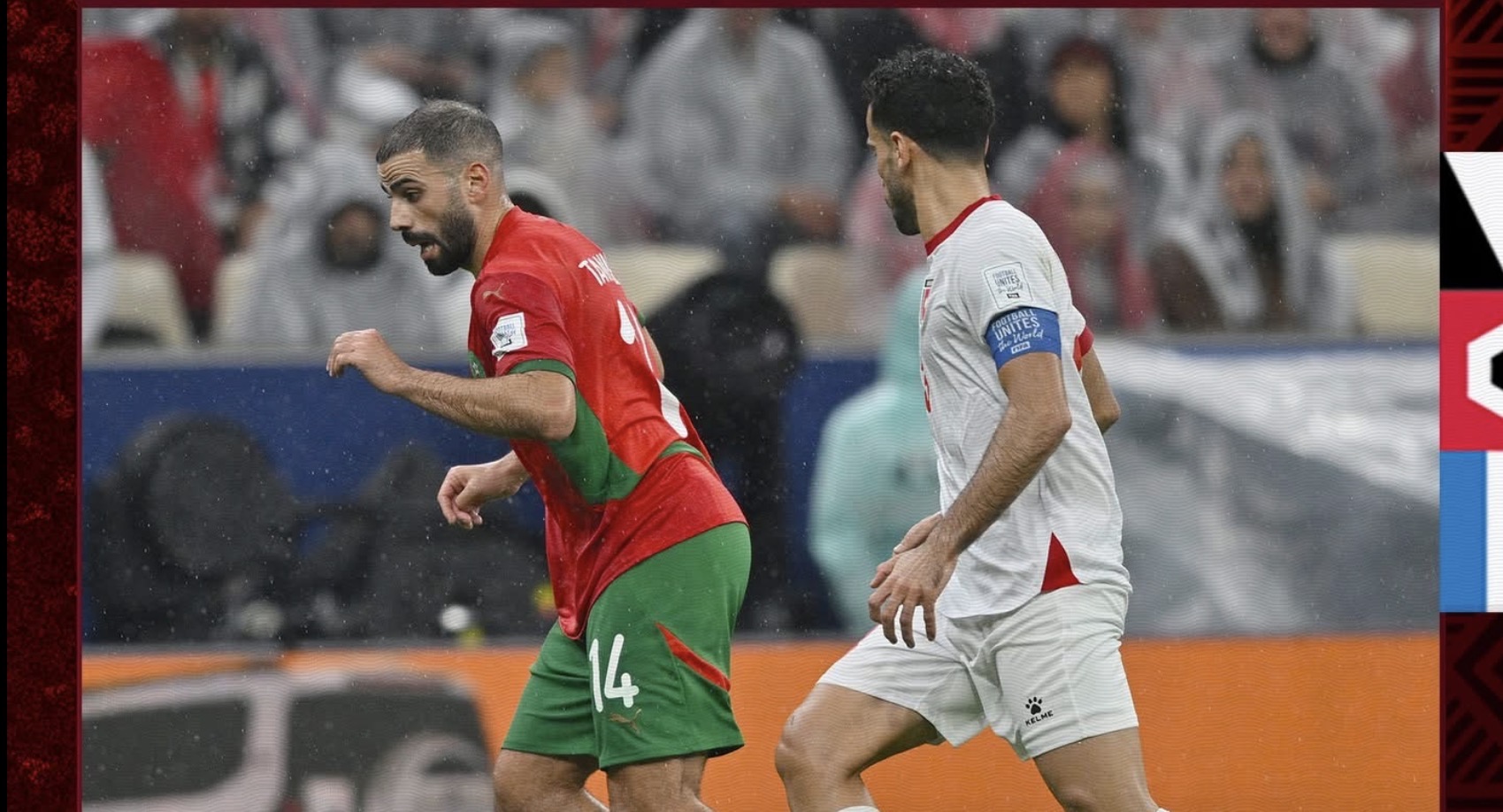 كأس العرب 2025 13 المغرب ينهي الشوط الأول منتصرا أمام الأردن في نهائي العرب