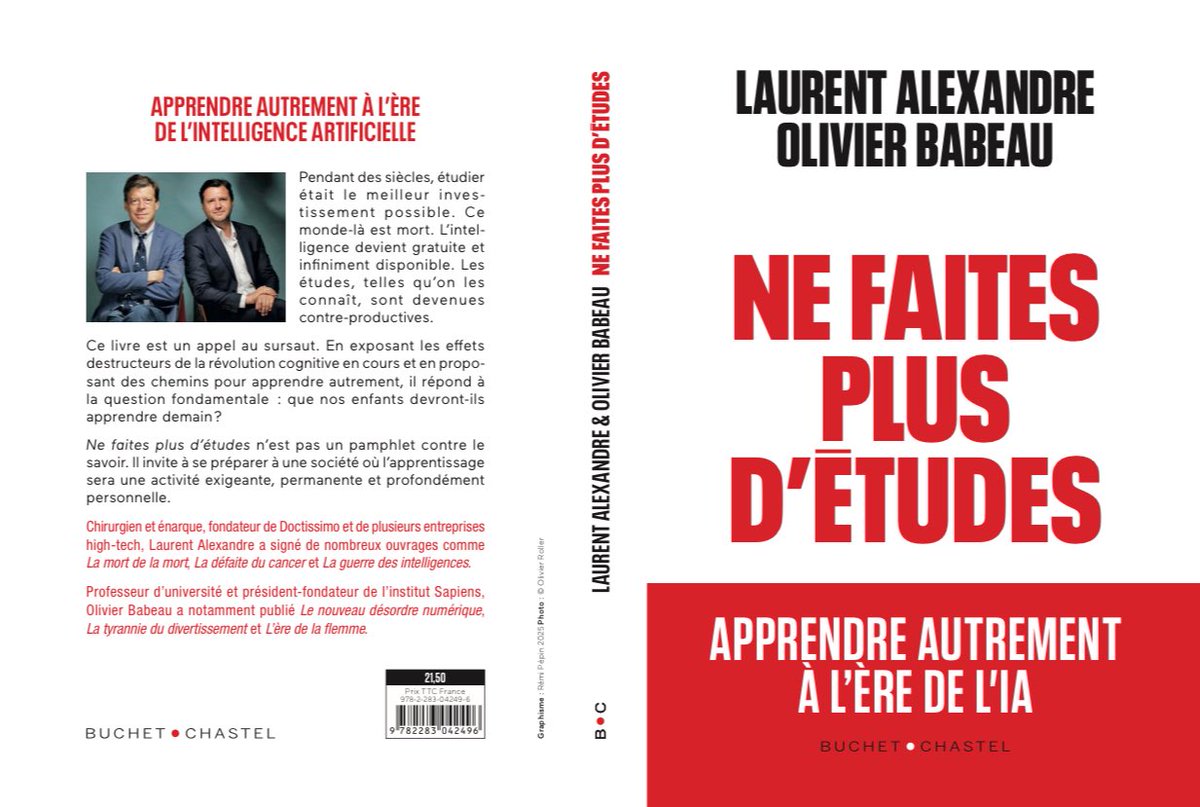 كتاب ”NE FAITES PLUS D ETUDES” إنها نهاية الجامعة التقليدية