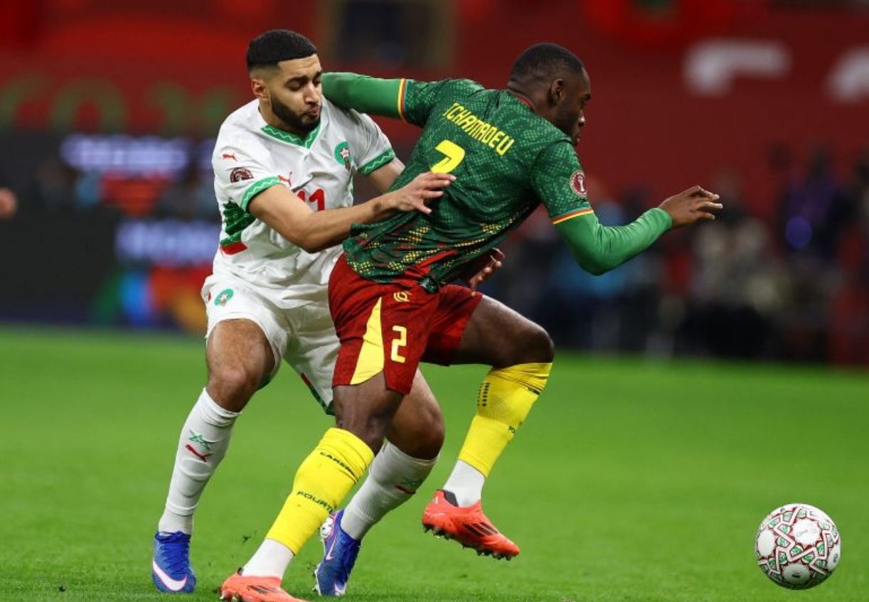 المغرب يحسم تأهله أمام الكاميرون ويبلغ نصف النهائي المغرب يحسم تأهله أمام الكاميرون ويبلغ نصف النهائي