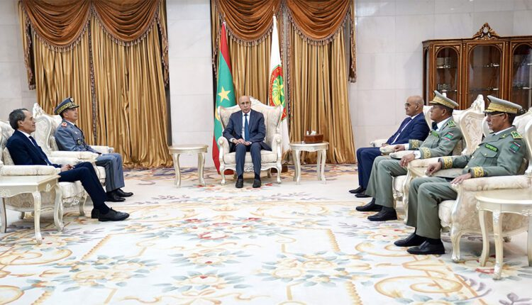 موريتانيا 14 المفتش العام للجيش المغربي يلتقي رئيس موريتانيا