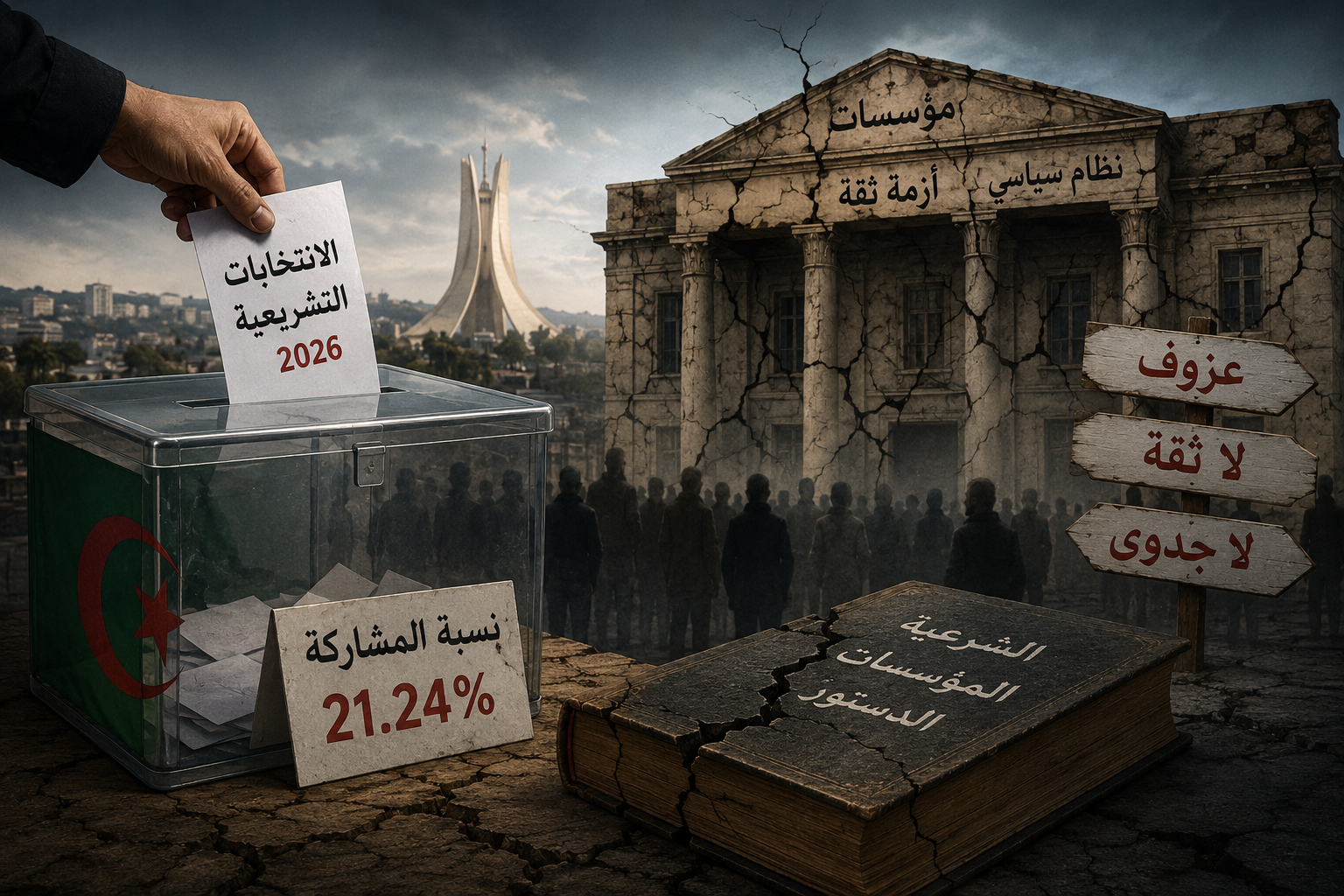 نتائج الانتخابات الجزائرية 2026: أزمة نظام ومؤسسات لا أزمة نتائج. نتائج الانتخابات الجزائرية 2026: أزمة نظام ومؤسسات لا أزمة نتائج.