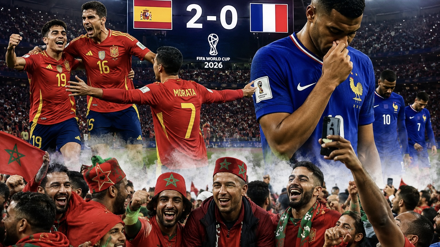 هكذا تفاعل المغاربة مع إقصاء فرنسا على يد إسبانيا من المونديال هكذا تفاعل المغاربة مع إقصاء فرنسا على يد إسبانيا من المونديال