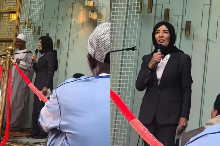 حجاب حاكمة نيويورك يشعل جدلا واسعا (فيديو) حجاب حاكمة نيويورك يشعل جدلا واسعا (فيديو)